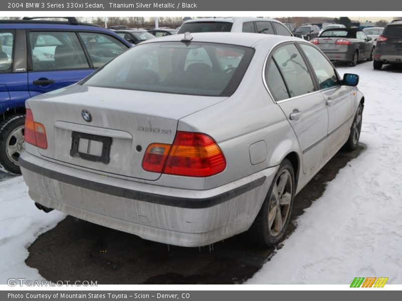 Titanium Silver Metallic / Black 2004 BMW 3 Series 330xi Sedan