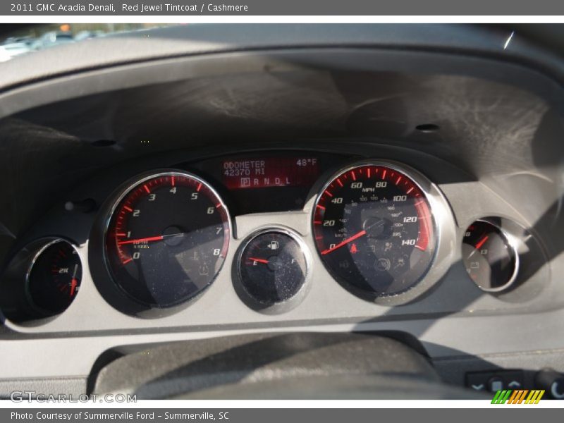 Red Jewel Tintcoat / Cashmere 2011 GMC Acadia Denali