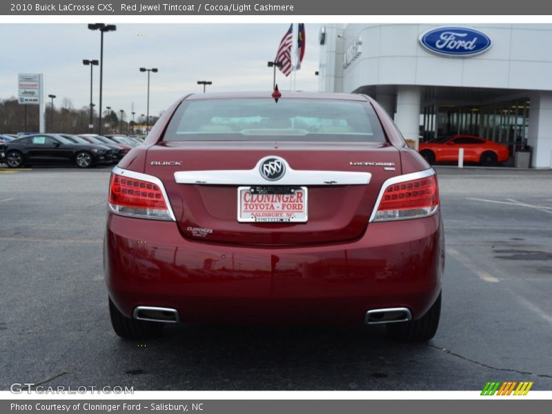 Red Jewel Tintcoat / Cocoa/Light Cashmere 2010 Buick LaCrosse CXS
