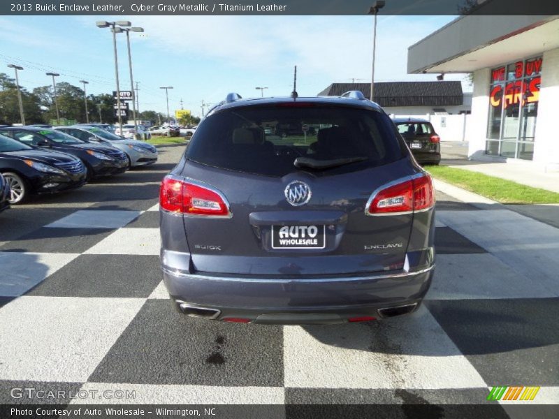 Cyber Gray Metallic / Titanium Leather 2013 Buick Enclave Leather
