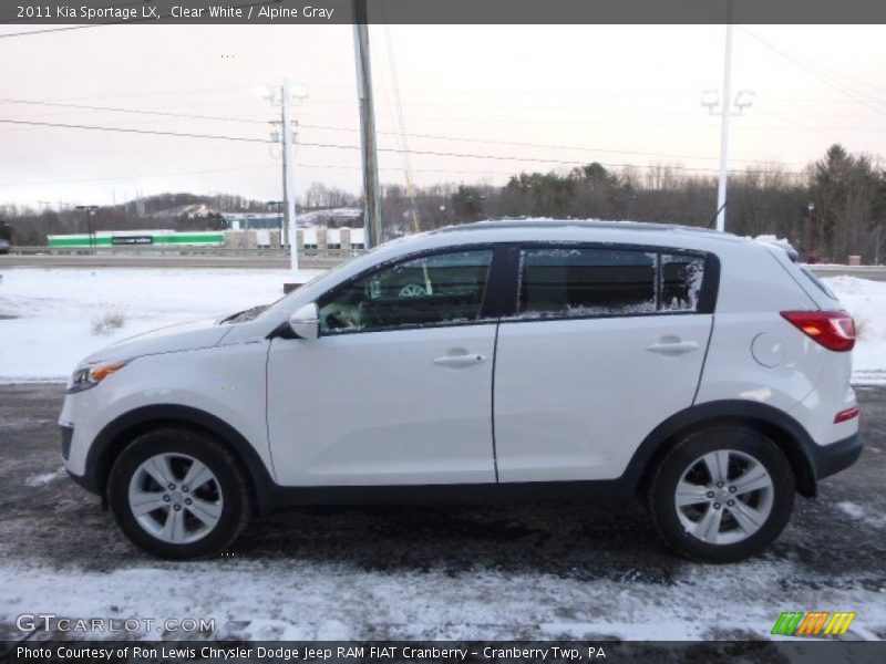 Clear White / Alpine Gray 2011 Kia Sportage LX