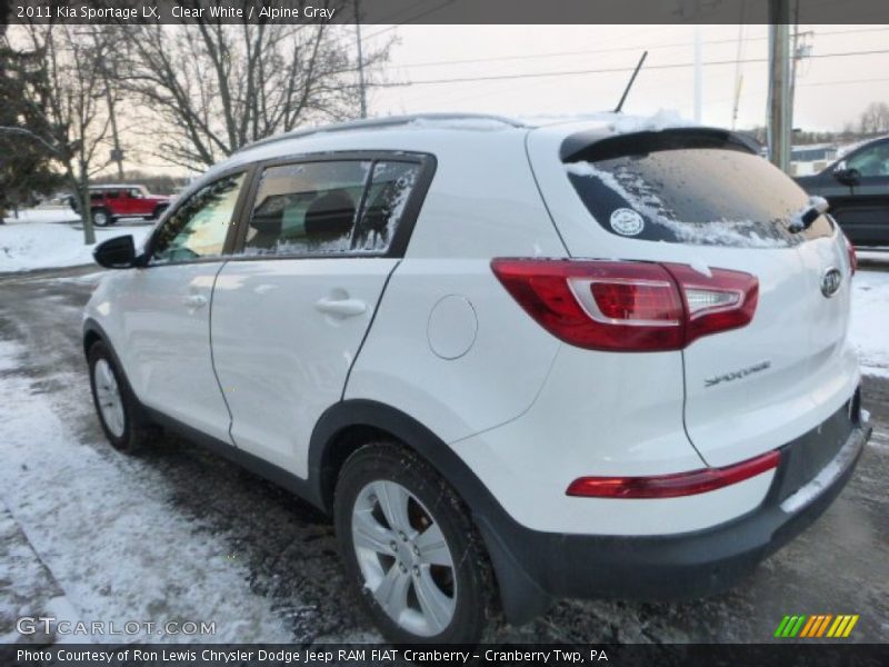 Clear White / Alpine Gray 2011 Kia Sportage LX