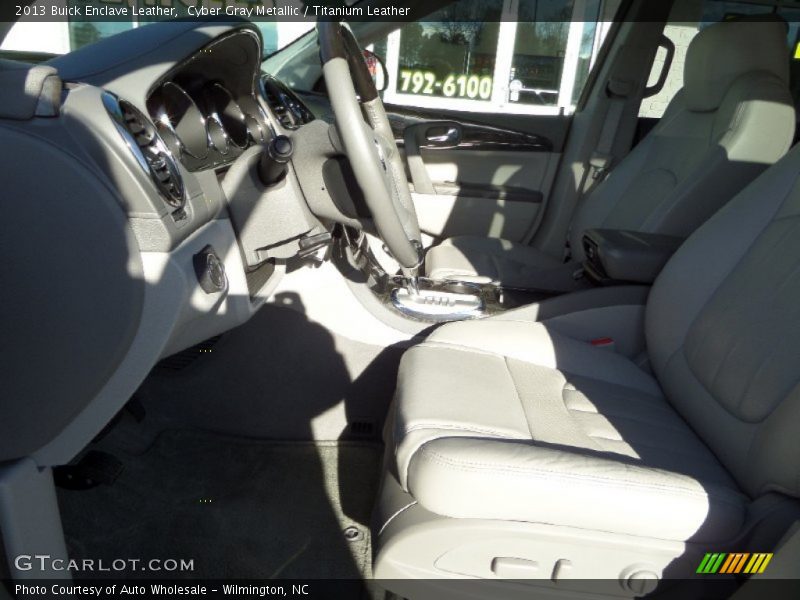 Cyber Gray Metallic / Titanium Leather 2013 Buick Enclave Leather