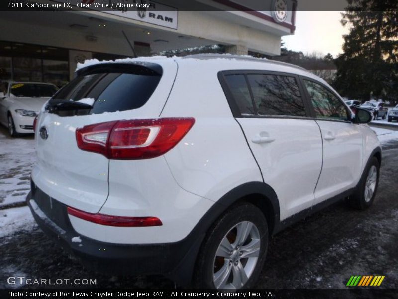 Clear White / Alpine Gray 2011 Kia Sportage LX