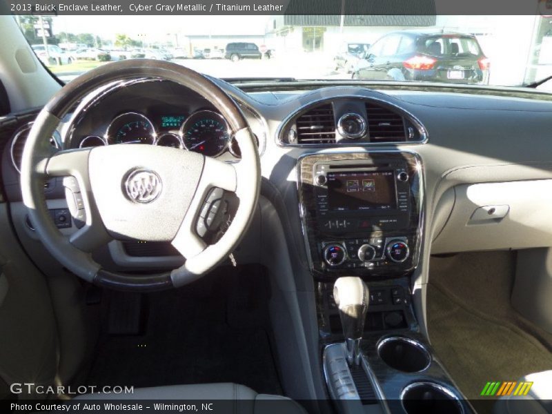 Cyber Gray Metallic / Titanium Leather 2013 Buick Enclave Leather
