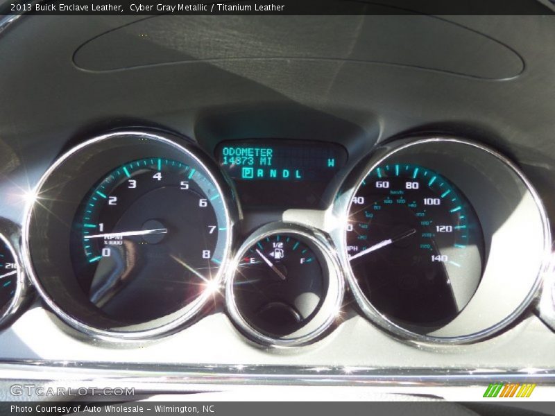 Cyber Gray Metallic / Titanium Leather 2013 Buick Enclave Leather