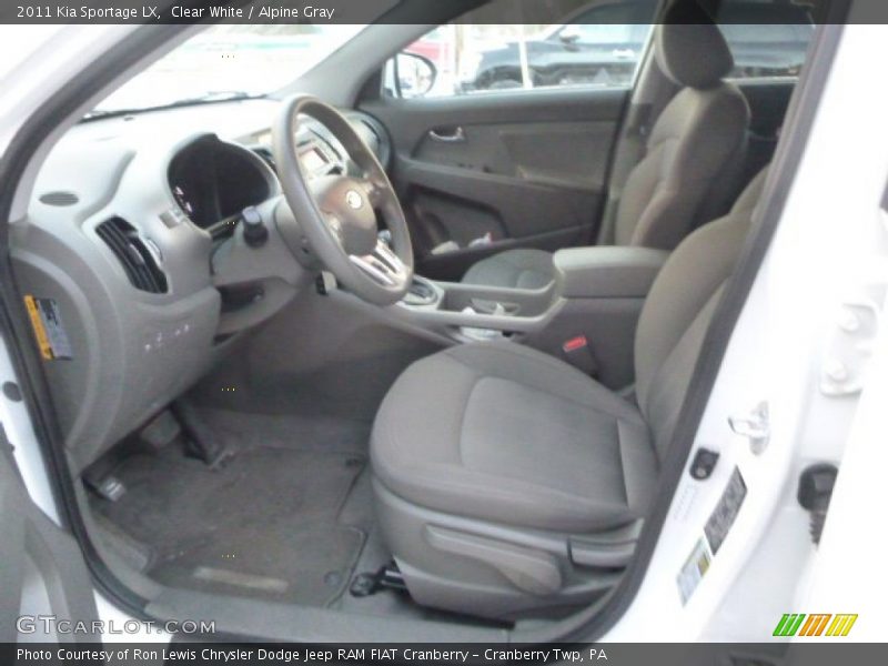 Clear White / Alpine Gray 2011 Kia Sportage LX