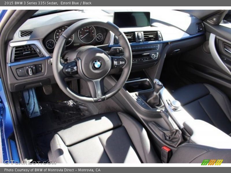 Estoril Blue / Black 2015 BMW 3 Series 335i Sedan