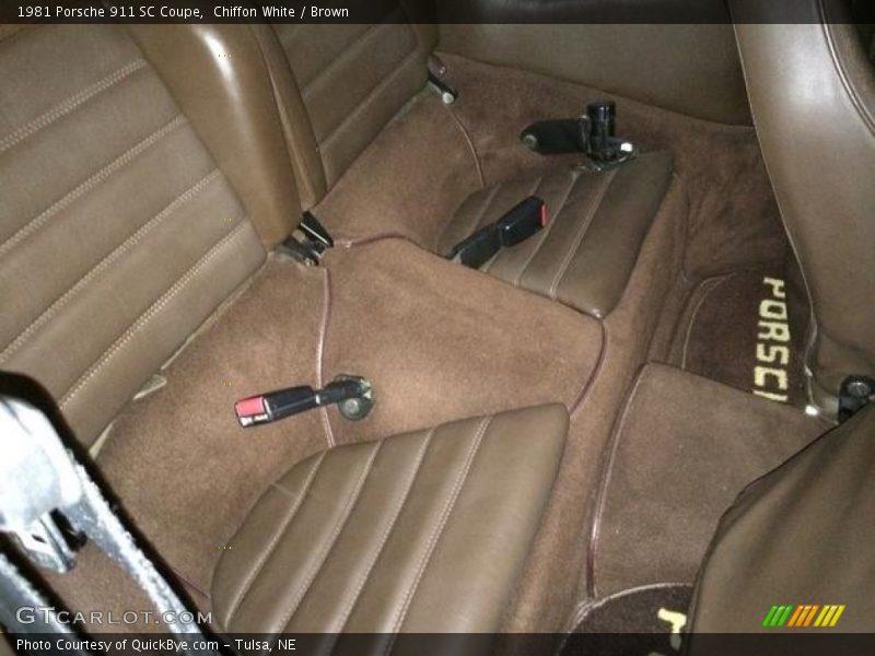 Chiffon White / Brown 1981 Porsche 911 SC Coupe