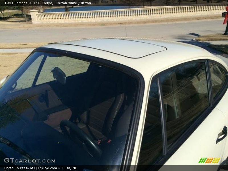 Chiffon White / Brown 1981 Porsche 911 SC Coupe