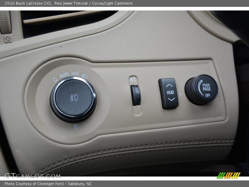 Controls of 2010 LaCrosse CXS