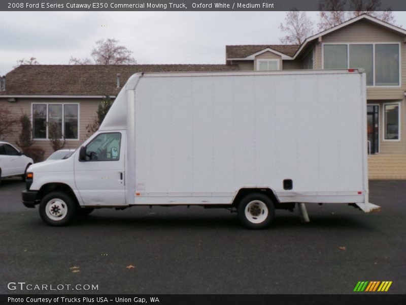 Oxford White / Medium Flint 2008 Ford E Series Cutaway E350 Commercial Moving Truck