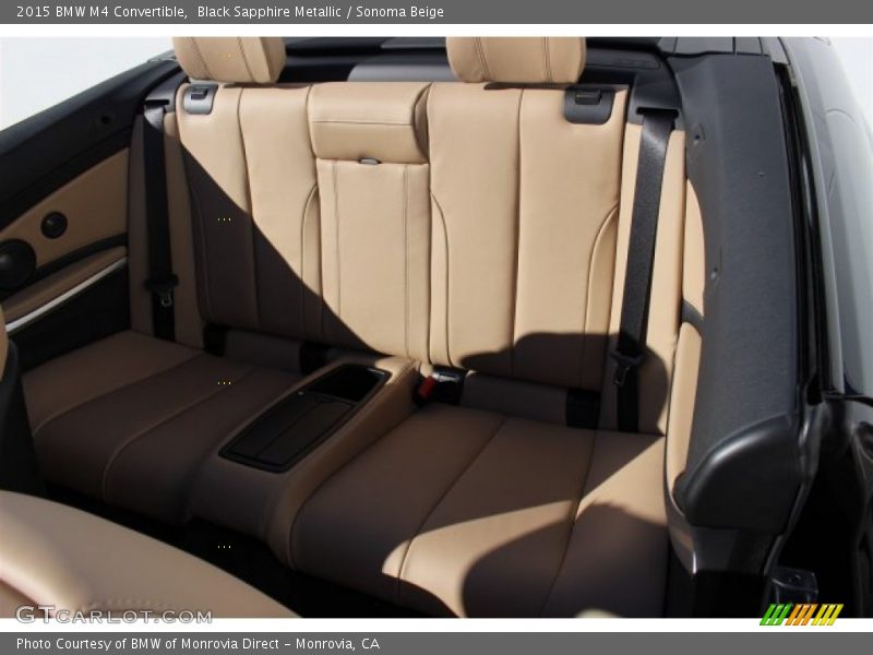 Black Sapphire Metallic / Sonoma Beige 2015 BMW M4 Convertible