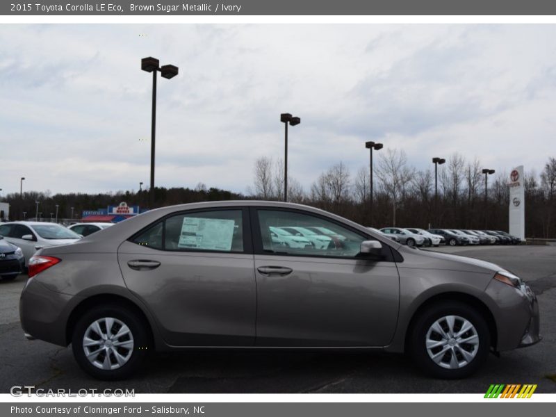 Brown Sugar Metallic / Ivory 2015 Toyota Corolla LE Eco