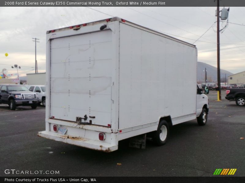 Oxford White / Medium Flint 2008 Ford E Series Cutaway E350 Commercial Moving Truck