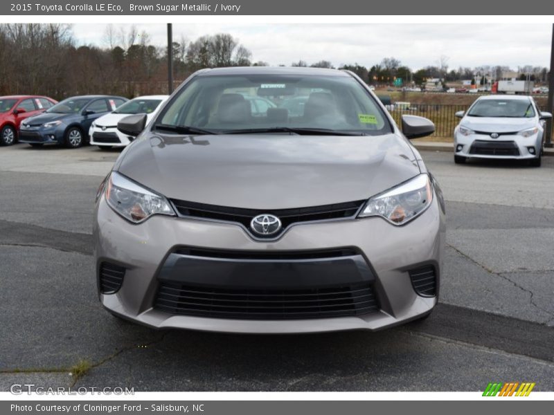 Brown Sugar Metallic / Ivory 2015 Toyota Corolla LE Eco