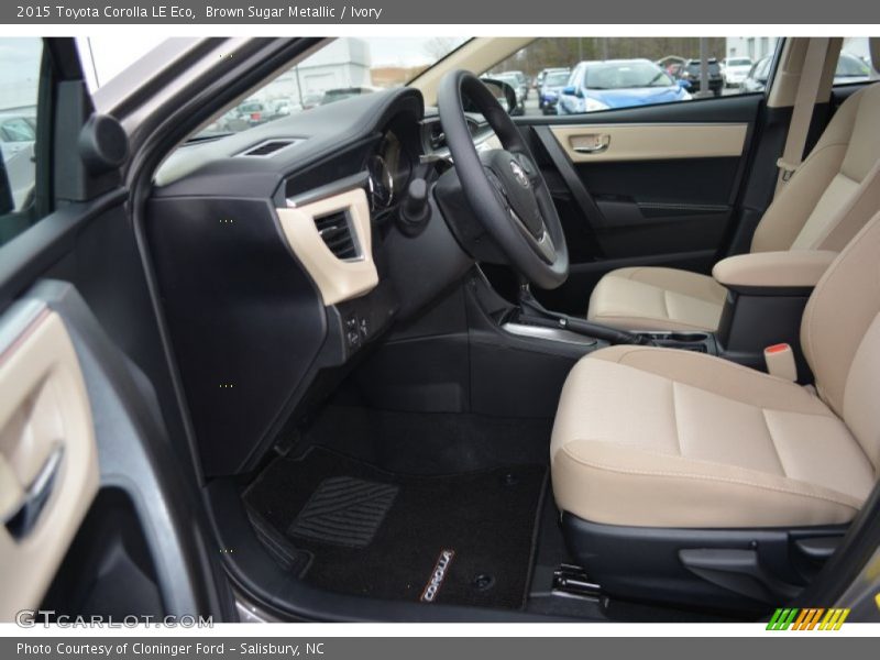 Front Seat of 2015 Corolla LE Eco