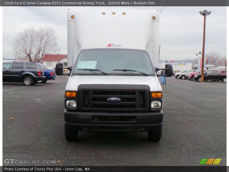 Oxford White / Medium Flint 2008 Ford E Series Cutaway E350 Commercial Moving Truck