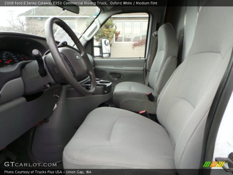 Oxford White / Medium Flint 2008 Ford E Series Cutaway E350 Commercial Moving Truck