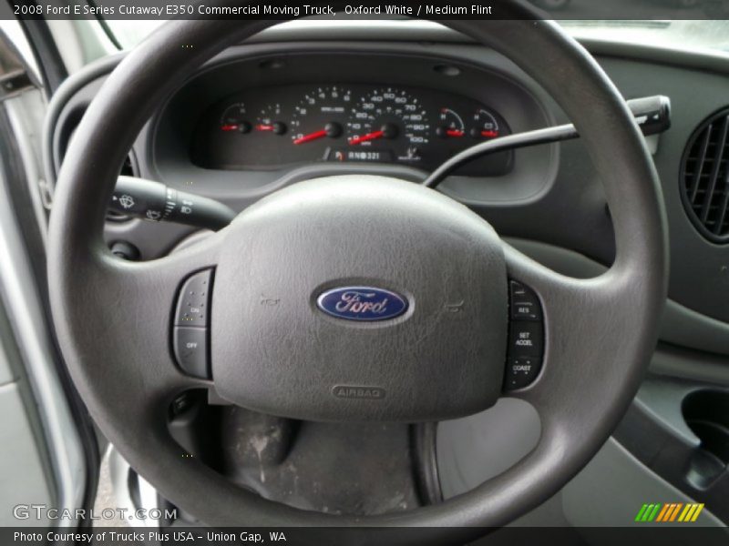 Oxford White / Medium Flint 2008 Ford E Series Cutaway E350 Commercial Moving Truck