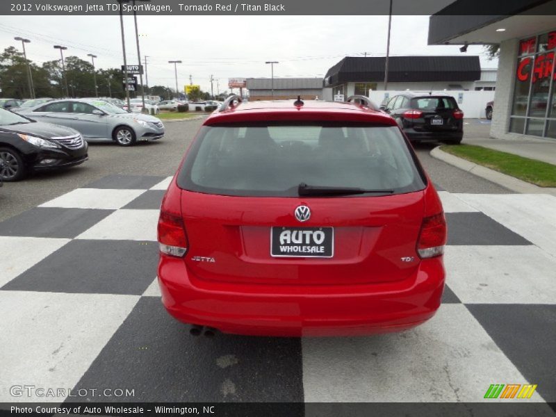 Tornado Red / Titan Black 2012 Volkswagen Jetta TDI SportWagen