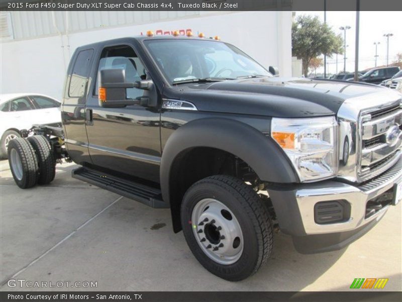Tuxedo Black / Steel 2015 Ford F450 Super Duty XLT Super Cab Chassis 4x4