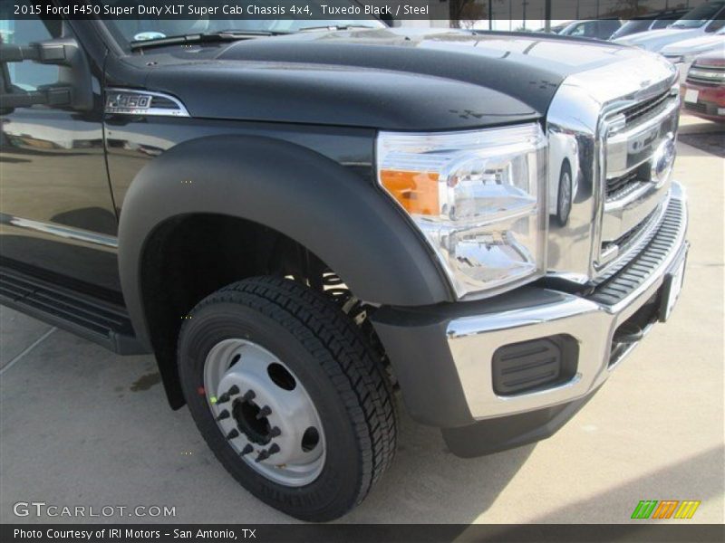 Tuxedo Black / Steel 2015 Ford F450 Super Duty XLT Super Cab Chassis 4x4