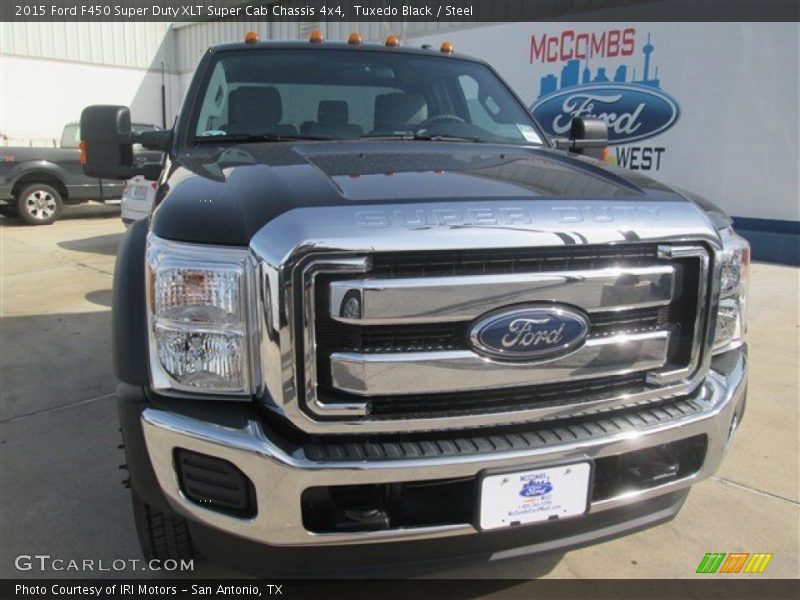 Tuxedo Black / Steel 2015 Ford F450 Super Duty XLT Super Cab Chassis 4x4