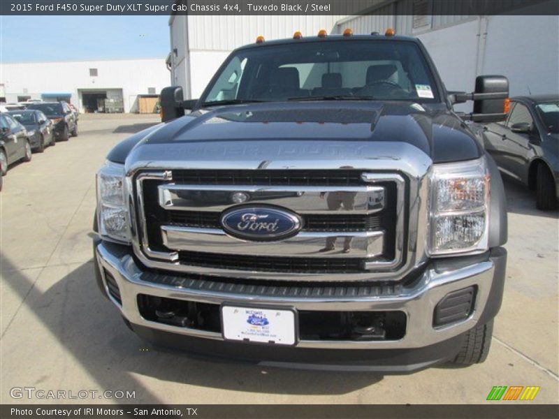 Tuxedo Black / Steel 2015 Ford F450 Super Duty XLT Super Cab Chassis 4x4