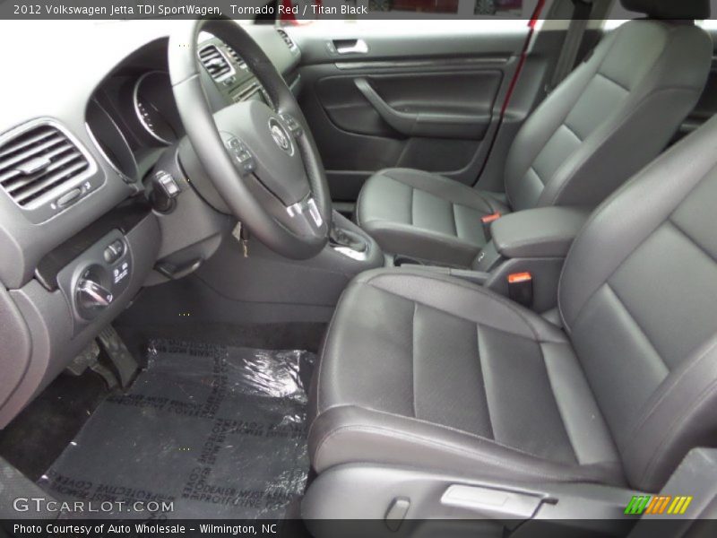 Tornado Red / Titan Black 2012 Volkswagen Jetta TDI SportWagen