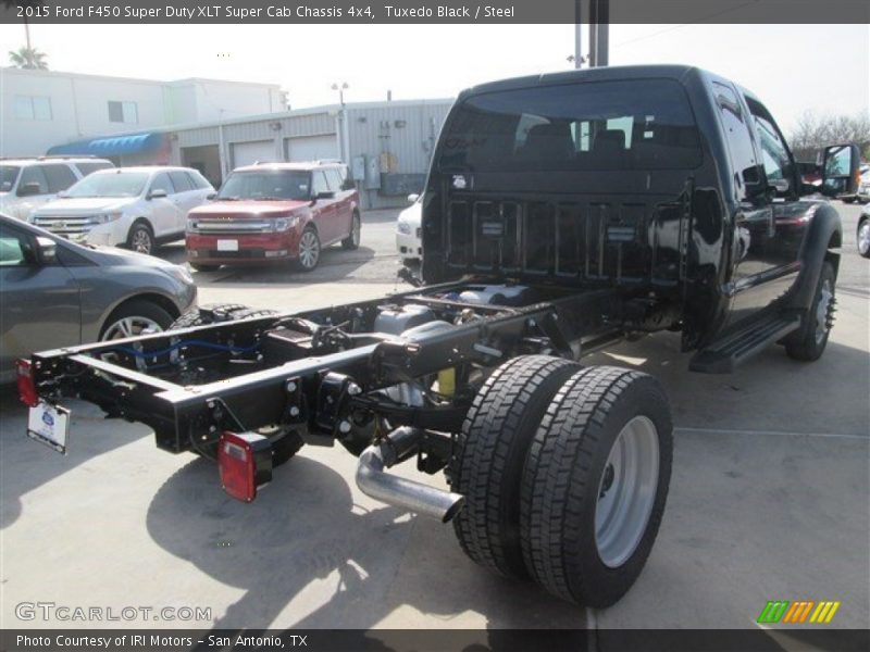 Tuxedo Black / Steel 2015 Ford F450 Super Duty XLT Super Cab Chassis 4x4