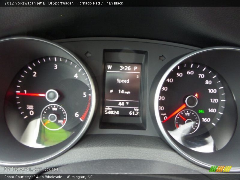 Tornado Red / Titan Black 2012 Volkswagen Jetta TDI SportWagen