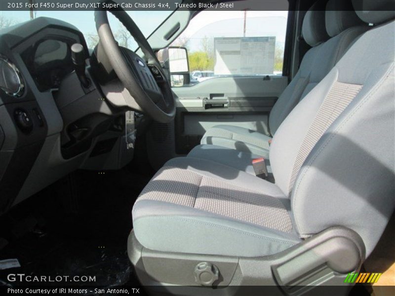 Tuxedo Black / Steel 2015 Ford F450 Super Duty XLT Super Cab Chassis 4x4