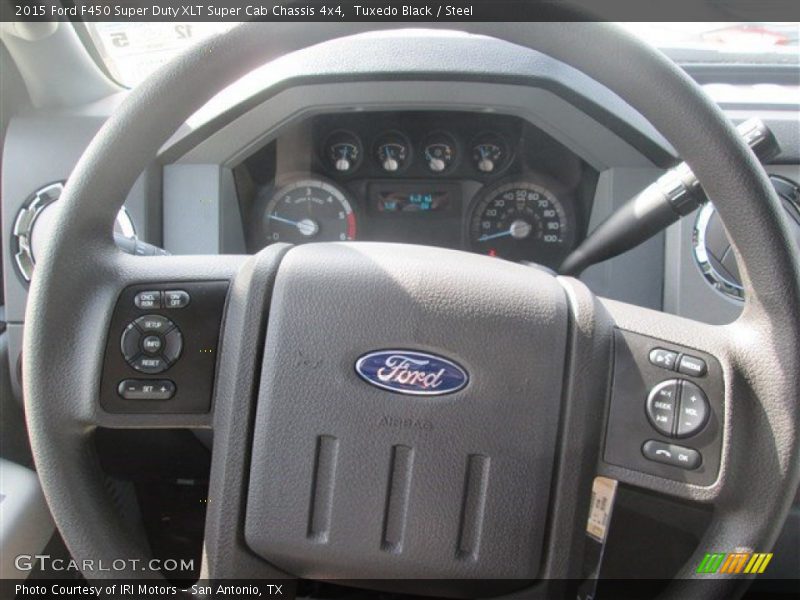  2015 F450 Super Duty XLT Super Cab Chassis 4x4 Steering Wheel