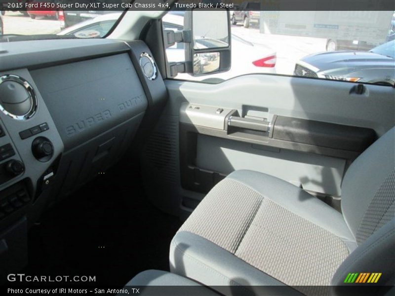 Tuxedo Black / Steel 2015 Ford F450 Super Duty XLT Super Cab Chassis 4x4