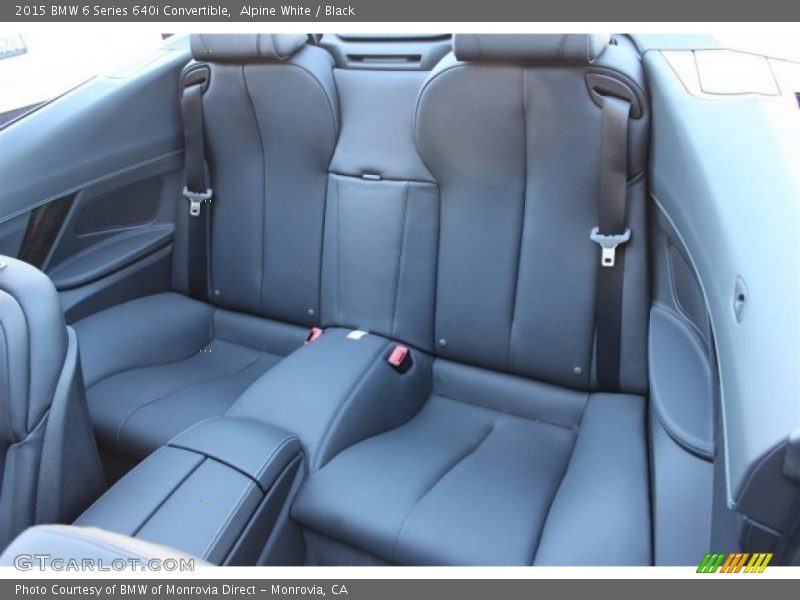Rear Seat of 2015 6 Series 640i Convertible