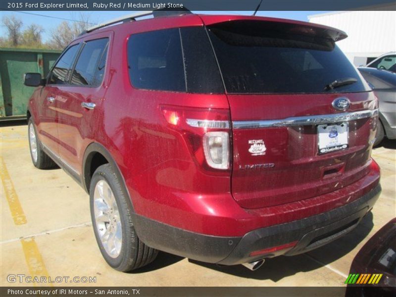 Ruby Red / Medium Light Stone 2015 Ford Explorer Limited