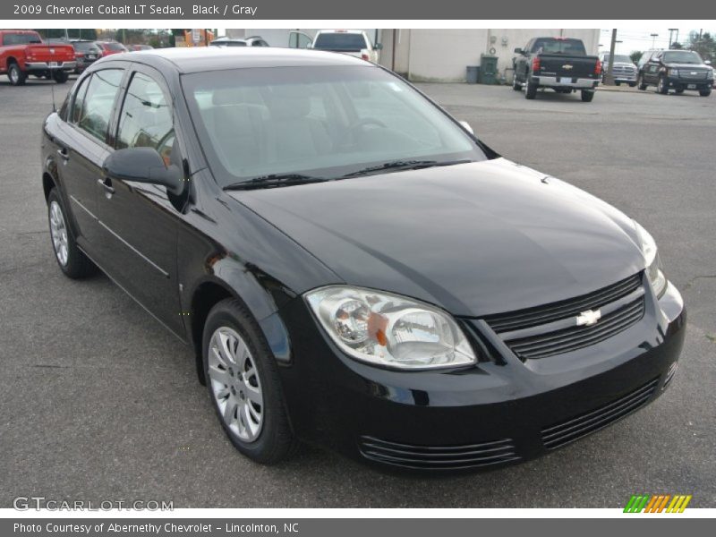 Black / Gray 2009 Chevrolet Cobalt LT Sedan