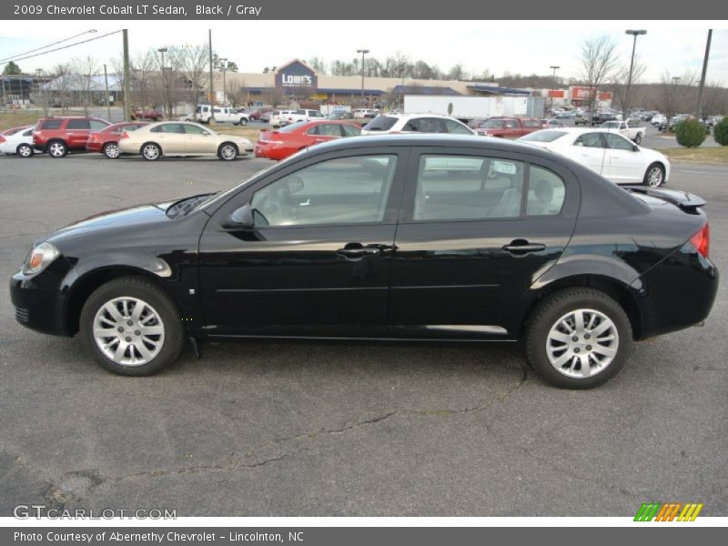 Black / Gray 2009 Chevrolet Cobalt LT Sedan