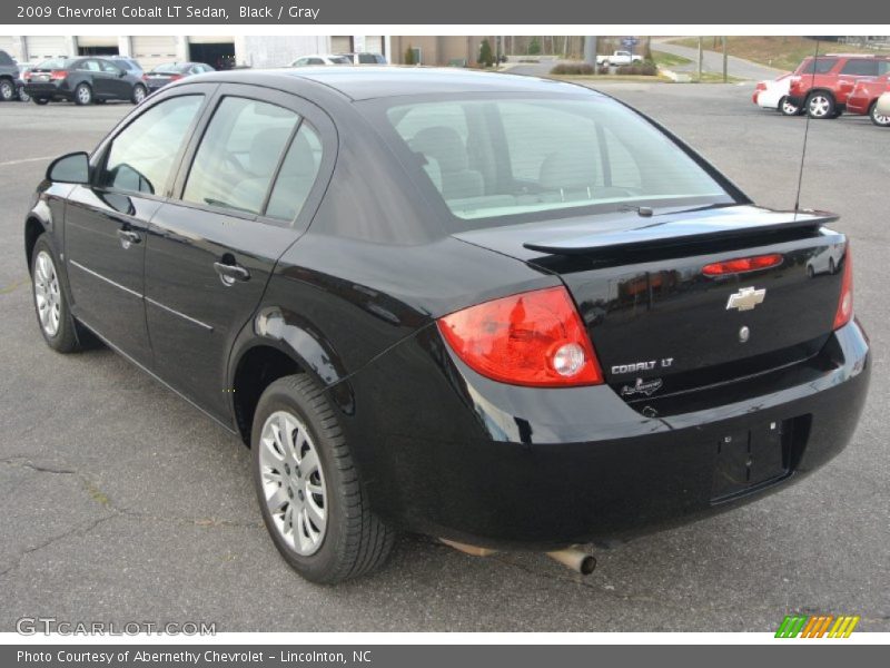 Black / Gray 2009 Chevrolet Cobalt LT Sedan