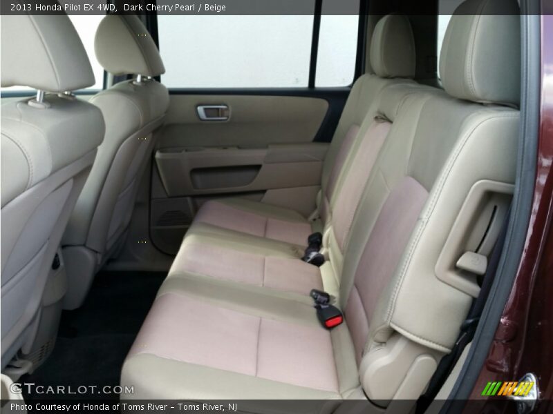 Dark Cherry Pearl / Beige 2013 Honda Pilot EX 4WD