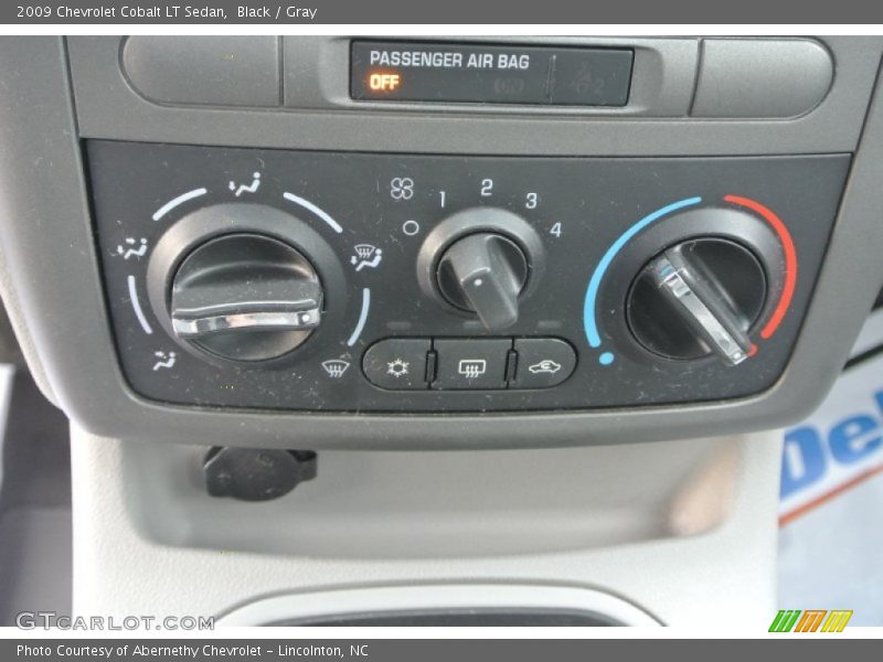 Black / Gray 2009 Chevrolet Cobalt LT Sedan