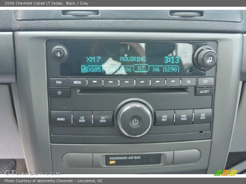 Black / Gray 2009 Chevrolet Cobalt LT Sedan