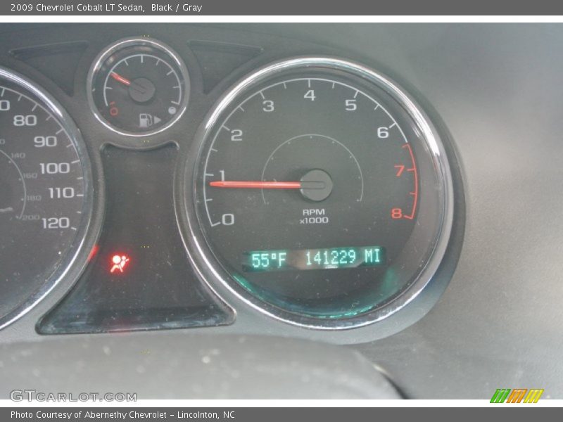 Black / Gray 2009 Chevrolet Cobalt LT Sedan