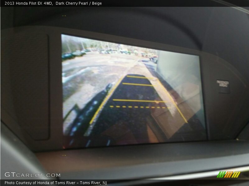 Dark Cherry Pearl / Beige 2013 Honda Pilot EX 4WD