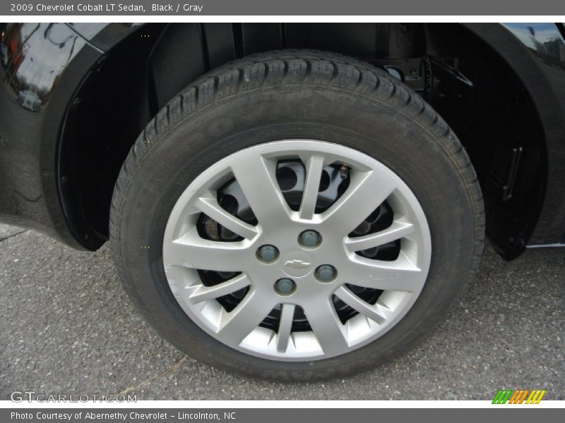 Black / Gray 2009 Chevrolet Cobalt LT Sedan