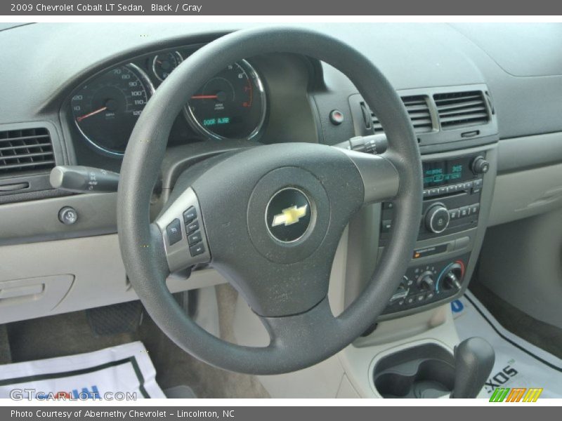Black / Gray 2009 Chevrolet Cobalt LT Sedan