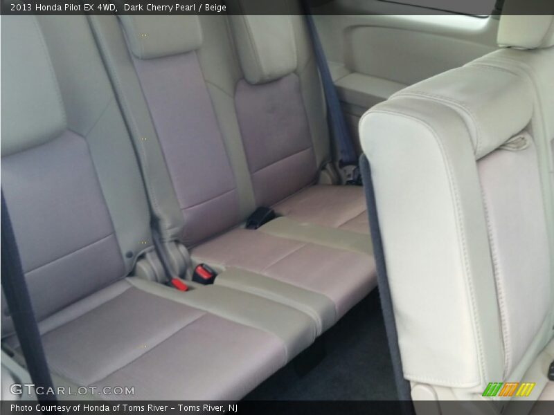Dark Cherry Pearl / Beige 2013 Honda Pilot EX 4WD
