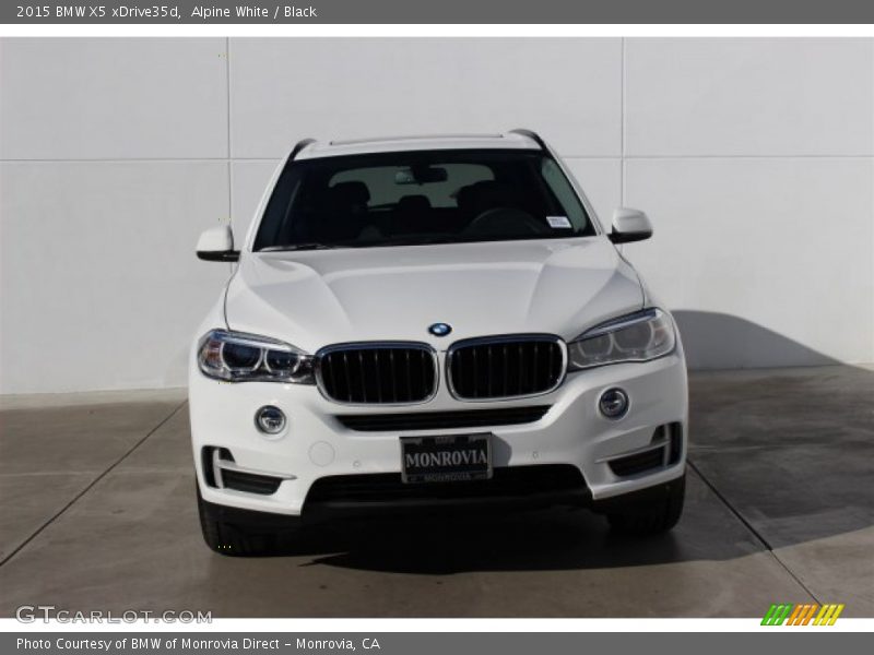 Alpine White / Black 2015 BMW X5 xDrive35d