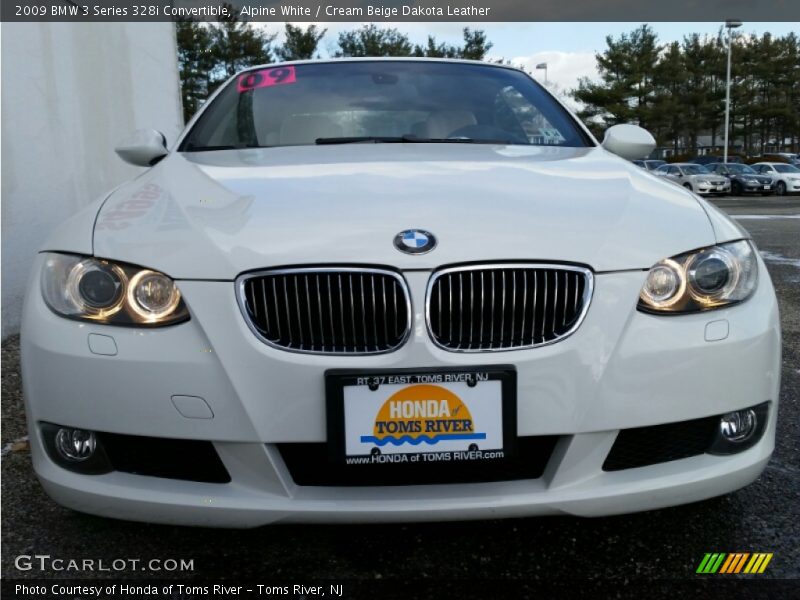 Alpine White / Cream Beige Dakota Leather 2009 BMW 3 Series 328i Convertible